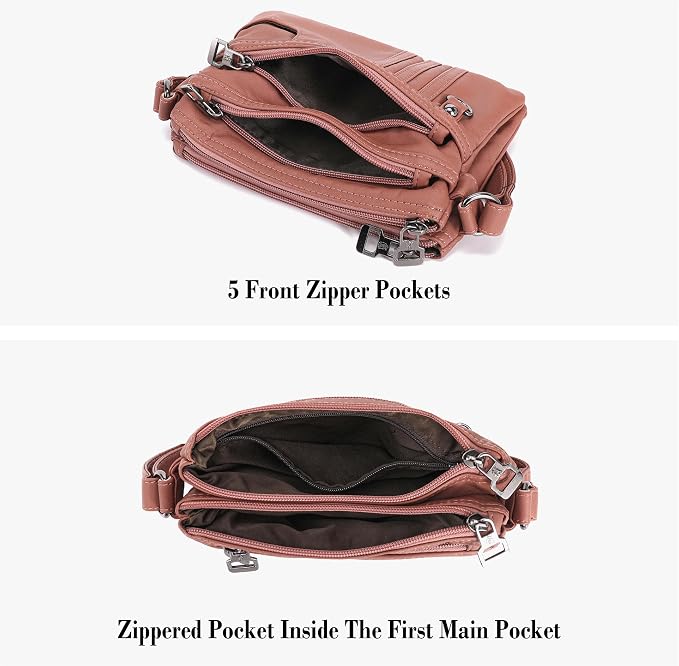 MINICAT Multiple Pockets Small Crossbody Purse Cell Phone Purse Shoulder Bags for Women Cross Body Bag for Woman
