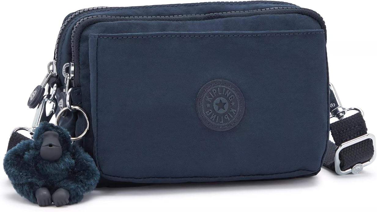 Kipling Women’s Abanu Multi Crossbody Bag, Lightweight, Adjustable Nylon Waist Pack with Multi-Compartment Zip Pockets