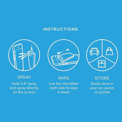 PhoneSoap Shine - 2 in 1 Cell Phone and Screen Cleaner with Attached Microfiber Cloth (5 Pack - 5 Colors)
