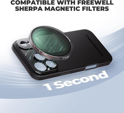 FREEWELL Pro Filmmaker Case for Phone 17 Pro - Magnetic Filters & 17mm Lens Mount Black