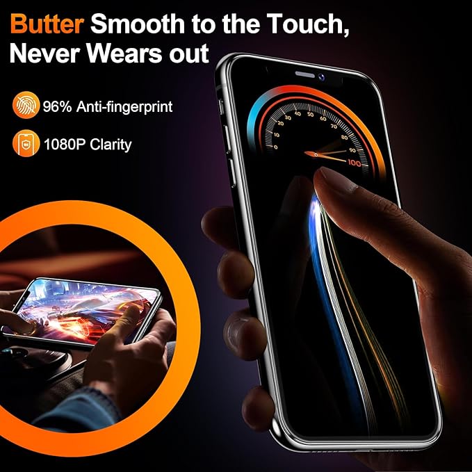 2 Pack for iPhone 11 Pro Max/Xs Max Privacy Tempered Glass Screen Protector 6.5 Inch, 9H Hardness, Auto Dust Removal, Scratch Resistant with Updated Easy Installation Tool