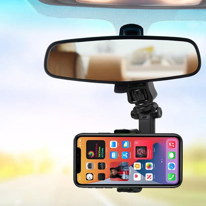 Phone Holder Rear View Mount Adjustable Phone Holder Auto Rear Headrest Mount Bracket Retractable Phone Accessories