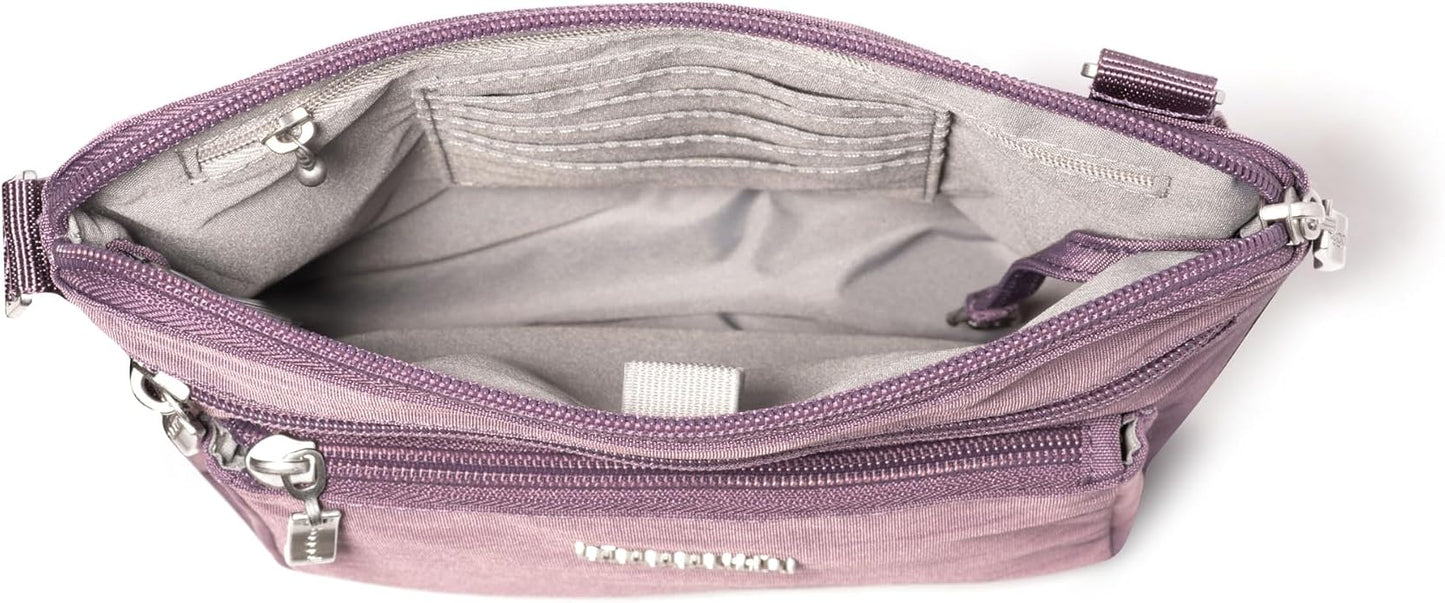 Baggallini Pocket Crossbody Bags for Women 8x8 Small Lightweight Durable Water-resistant Travel Purse W/Rfid