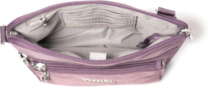 Baggallini Pocket Crossbody Bags for Women 8x8 Small Lightweight Durable Water-resistant Travel Purse W/Rfid