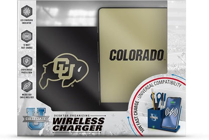 SOAR NCAA Unisex Wireless Charging Stand with Desktop Organizer