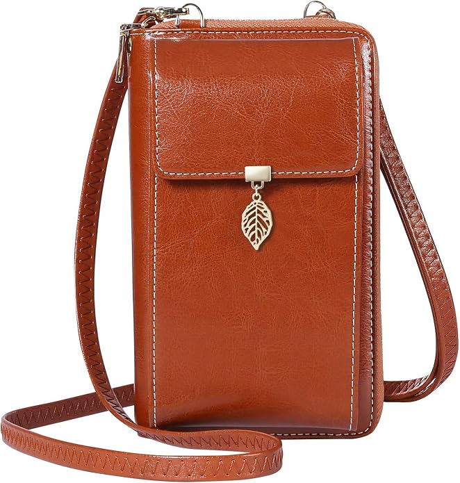 HUANLANG Small Crossbody Phone Bags for Women Leather Cell Phone Purse Wallet | Small, Cell Phone