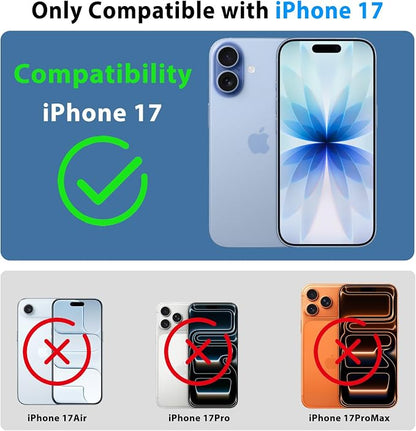 Universal Underwater Diving Phone Case with Bluetooth Controller, IP68 50FT Waterproof for iPhone 17 (Standard Only), iPhone 16/15/14/13/12/11 & Galaxy S24/S23/S22, Black+Orange