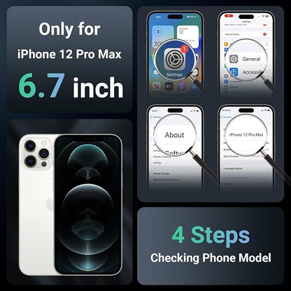 jaroco Magnetic for iPhone 12 Pro Max Case, [Compatible with MagSafe][Military Grade Drop Protection][Heavy Duty Protection][Non-Slip][Shockproof] 2-Layer Durable Bumper Phone Case 6.7''-Deep Blue