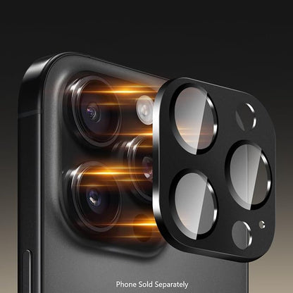 SAHARA - Ultra-Strong Camera Lens Protector for iPhone 16 Pro/16 Pro Max (2-Pack), Black, (ZD00161)