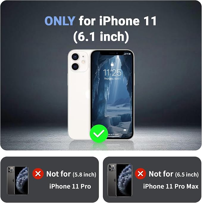 jaroco Magnetic for iPhone 11 Case, [Compatible with MagSafe][Military Grade Drop Protection][Heavy Duty Protection][Non-Slip][Shockproof] 2-Layer Durable Bumper Phone Case 6.1''-Deep Blue