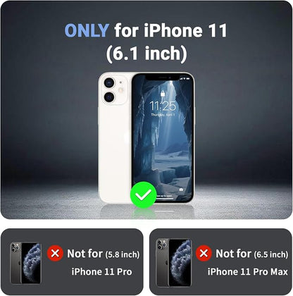 jaroco Magnetic for iPhone 11 Case, [Compatible with MagSafe][Military Grade Drop Protection][Heavy Duty Protection][Non-Slip][Shockproof] 2-Layer Durable Bumper Phone Case 6.1''-Deep Blue