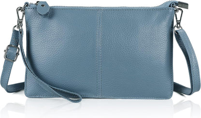 befen Genuine Leather Wristlet Clutch Wallet Purses Small Crossbody Bags for Women with RFID Blocking Card Slots
