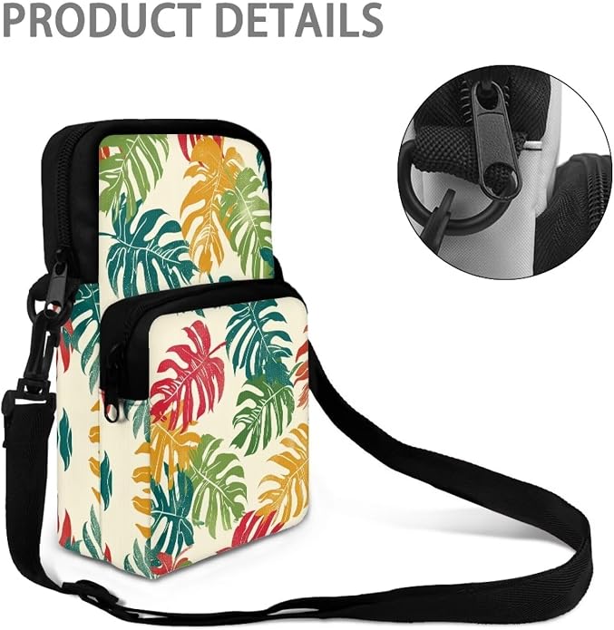 Men's Crossbody Bag, Small Cell Phone Wallet, Women's Shoulder Handbag, Travel Gym Bag