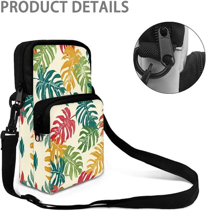 Men's Crossbody Bag, Small Cell Phone Wallet, Women's Shoulder Handbag, Travel Gym Bag