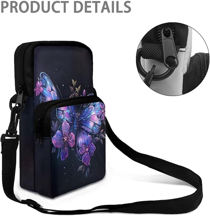 Men's Crossbody Bag, Small Cell Phone Wallet, Women's Shoulder Handbag, Travel Gym Bag