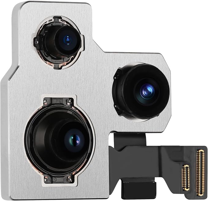 for iPhone 14 Pro 48MP OEM Main Rear Back Camera Replacement with Ultra Wide Telephoto Lens 5X Optical Zoom HDR Photos Flex Cable 4K 60 fps 1080p HD Video A2650 A2889 A2890 A2891 A2892