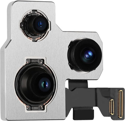 for iPhone 14 Pro 48MP OEM Main Rear Back Camera Replacement with Ultra Wide Telephoto Lens 5X Optical Zoom HDR Photos Flex Cable 4K 60 fps 1080p HD Video A2650 A2889 A2890 A2891 A2892