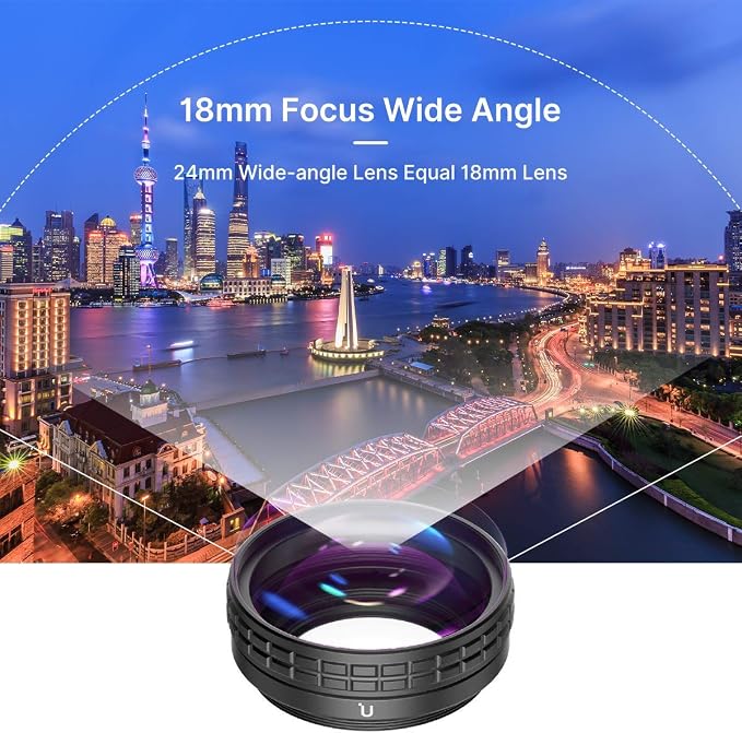 ULANZI Creative ZV-1 Wide Angle/Macro Additional Lens 52mm Diameter Compatible with Sony ZV-1 Camera ONLY, 2 in 1 Extra Lens Attachment with Strong Adhesive-Back Adapter Ring Mount, WL-1