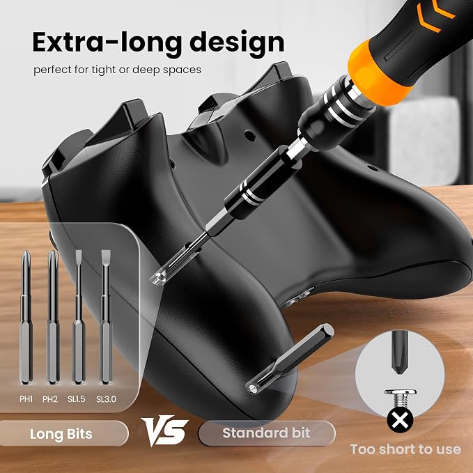 JOREST 115 in 1 Small Precision Screwdriver Set, Tool Gifts for Men, Magnetic Repair Tool Kit for PC, Laptop, Computer, iPhone, Macbook, Jewelers, PS5, Xbox, Switch, Electronics
