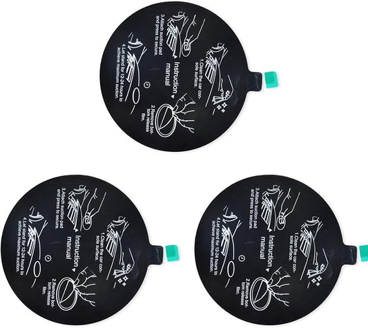 UAYESOK Dashboard Windshield Suction Cup Disk Mounting Pad Plate for Car Phone Holder Handheld Radio Mount, 78mm Strong Adhesive Disc (3 Packs)
