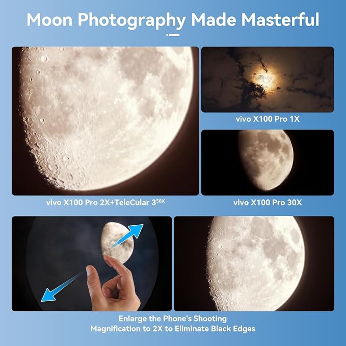 APEXEL 50x Telephoto Lens for iPhone & Android Phones | Wildlife Moon Photography Monocular Telescope | with Universal Clip & Tripod | High-Definition Optical Zoom Lens for Landscapes Target Viewing