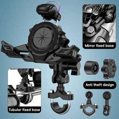 Motorcycle Phone Mount Holder，Bicycle Phone Mount,