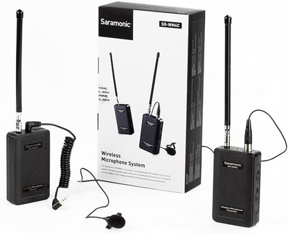 Saramonic SR-WM4C Wireless Lavalier Microphone System for Canon 6D 600D 5D2 5D3 Nikon D800 Sony DV DSLR Camcorders