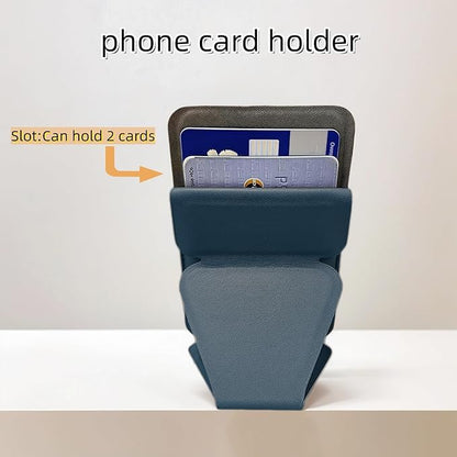 for MagSafe Wallet RFID Blocking, 2 Card Holder, Stand Strong Magnetic Grip, Slim Leather Phone Wallet, Compatible with iPhone 17/16/15/14/13/12 Series (Green Small Support)