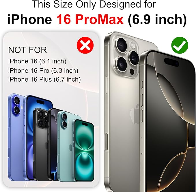 Battery Case for iPhone 16 Pro Max - Slim Charging Case, Dual 15W Fast Charge - Enhanced 8600mAh Rechargeable Priority Charging Premium Battery Charger Cases for iPhone 16 Pro Max (6.9")