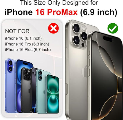 Battery Case for iPhone 16 Pro Max - Slim Charging Case, Dual 15W Fast Charge - Enhanced 8600mAh Rechargeable Priority Charging Premium Battery Charger Cases for iPhone 16 Pro Max (6.9")