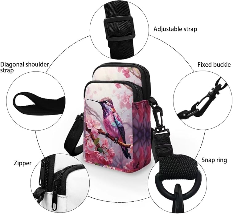 DISNIMO Small Crossbody Bags for Women Trendy Cross Body Cell Phone Shoulder Bags Purses with Adjustable Strap