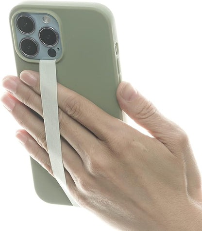 TFY Elastic Phone Strap, Universal Slim Hand Finger Grip, Non-slip Cell Phone Holder, fit Most Smartphones Case - 2 Pieces