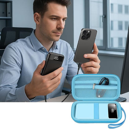 ANKHOH Portable Bank Charger Case for Charmast for VRURC for OHOVIV for SABANI for YILANS for CFIAI for LOVELEDI for RGVOTA for Miday for RONEGN for POIYTL for IAPOS Fast Charging Battery(Blue)