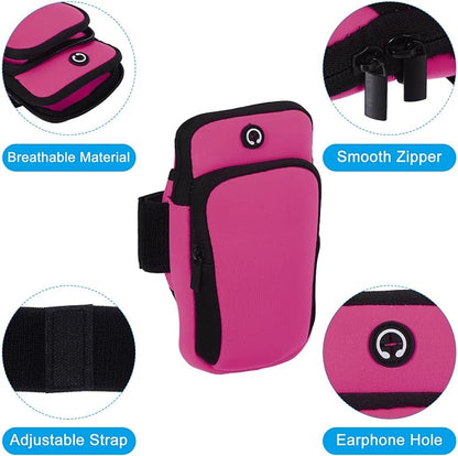 PATIKIL Phone Arm Band for Running, Running Phone Carrier Armband Cell Phone Holder for Runners Rose