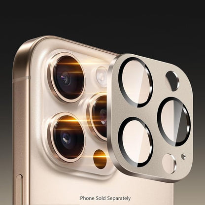 SAHARA - Ultra-Strong Camera Lens Protector for iPhone 16 Pro/16 Pro Max (2-Pack), Desert Titanium, (ZD00164)