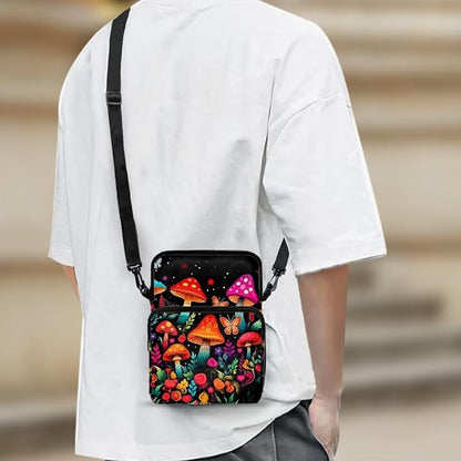 Men's Crossbody Bag, Small Cell Phone Wallet, Women's Shoulder Handbag, Travel Gym Bag