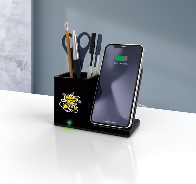 SOAR NCAA Unisex Wireless Charging Stand with Desktop Organizer