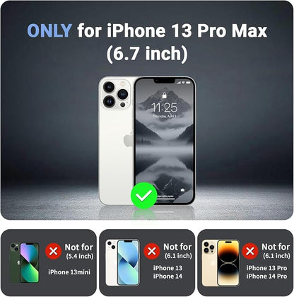 jaroco Magnetic for iPhone 13 Pro Max Case, [Compatible with MagSafe][Military Grade Drop Protection][Heavy Duty Protection][Non-Slip][Shockproof] 2-Layer Durable Bumper Phone Case 6.7''-Gray