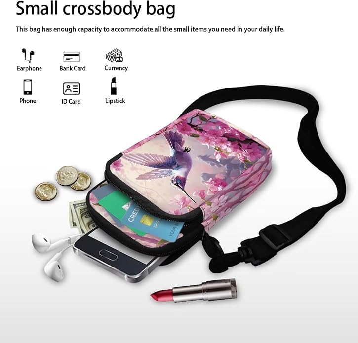 DISNIMO Small Crossbody Bags for Women Trendy Cross Body Cell Phone Shoulder Bags Purses with Adjustable Strap