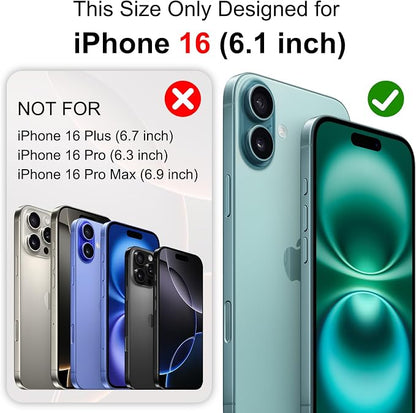 Battery Case for iPhone 16 - Slim Charging Case, Dual 15W Fast Charging- Enhanced 8600mAh Rechargeable Case Priority Charging Anti-Scratch Premium Protective Battery Charger Case for iPhone 16 (6.1")