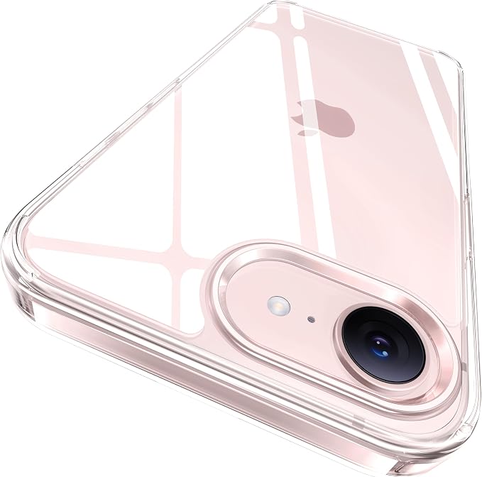 CASEKOO for iPhone 17e/16e Case Crystal Clear, Patented Anti-Yellow & Virgin TPU, 15FT Military-Grade Drop Protection, Slim Transparent Women Men Funda para for iPhone 17e/16e Case 6.1 inch, Clear