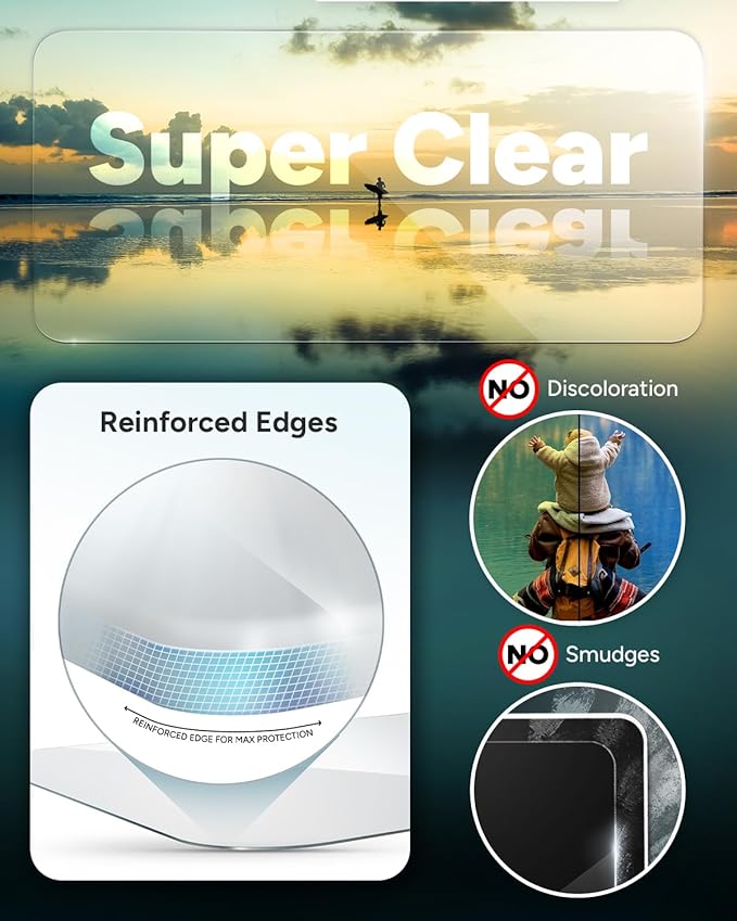 ZAGG InvisibleShield Glass Elite Google Pixel 8 Screen Protector - 5X Stronger with Reinforced Edges, Scratch & Smudge-Resistant Surface, Easy to Install