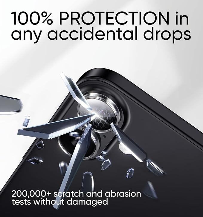 MAGIC JOHN for iPhone 16Plus/16 Camera Lens Protector [Alignment Kit&1:1 Invisible Perfect Fit] 9H Aerospace Tempered Glass Anti-Scratch Durable, Individual Cover Ring, Case Friendly, Set of 2, Clear