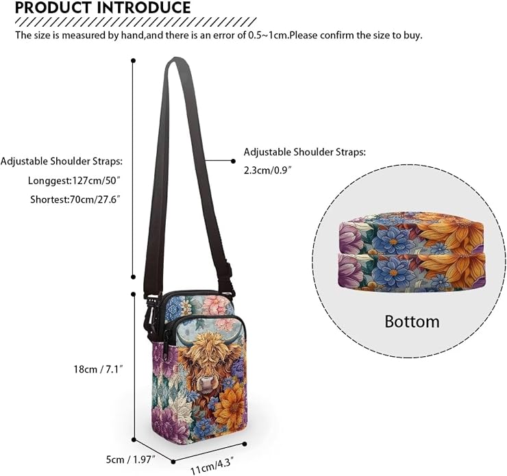 DISNIMO Small Crossbody Bags for Women Trendy Cross Body Cell Phone Shoulder Bags Purses with Adjustable Strap