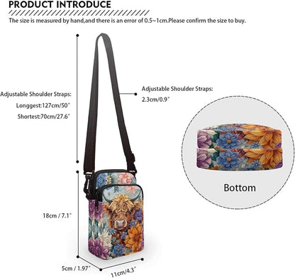 DISNIMO Small Crossbody Bags for Women Trendy Cross Body Cell Phone Shoulder Bags Purses with Adjustable Strap