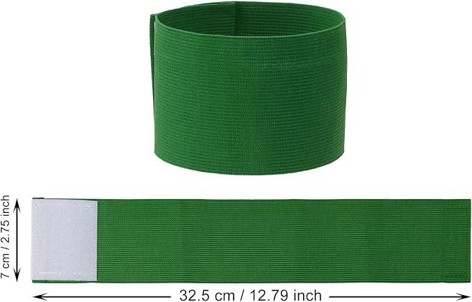 ONLYKXY 3PCS Captain Armbands 7x32.5CM/2.75x12.79inch Adjustable Leader Armband Team Sport Armband for Soccer Basketball Volleyball School Team Competition Coach Players Wrist Arm Bands