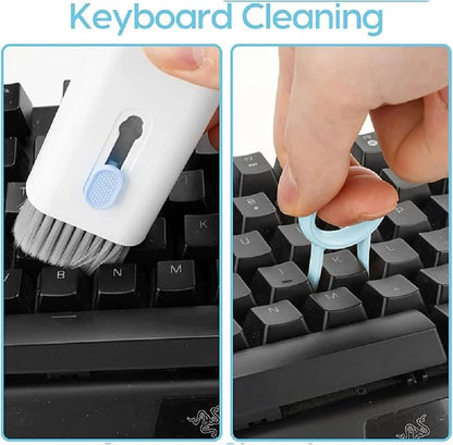 7-in-1 Keyboard Cleaner Earphones Cleaning Pen Keycap Puller Set Multifunctional Cleaning Kit For AirPods iPhone iMac MacBook