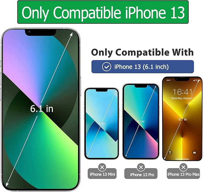 Battery Case for iPhone 13, [Upgraded] 10000mAh Rechargeable Portable Charging Case with Wireless Charging Compatible for iPhone 13 (6.1 inch) with Carplay Extended Battery Pack Charger Case (Black)
