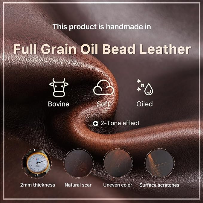 CONTACTS Full Grain Leather Electronics Organizer Small Cable Bag Handmade Tech Pouch Travel Organizer for Cable, Charger Cord