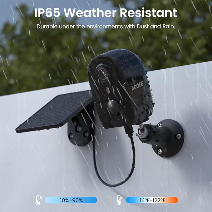 Solar Camera Outdoor Wireless-2K Battery Powered Outside Cameras for Home Security with PIR Motion Detection, Siren Alarm, 2-Way Talk, SD Card&Optional Cloud Storage, Work with Alexa, Y8 1P